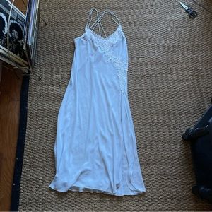 Vintage lingerie sheer maxi slip set